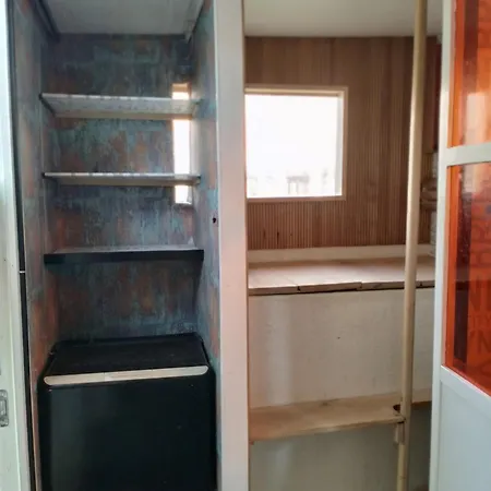 Sauna Wagon Outside Backpackers * Rovaniemi