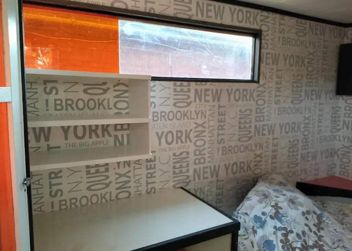 Sauna Wagon Outside Backpackers * Rovaniemi